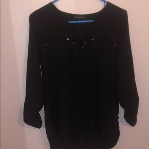 My Michelle Black Long Sleeve Shirt